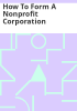 How_to_form_a_nonprofit_corporation